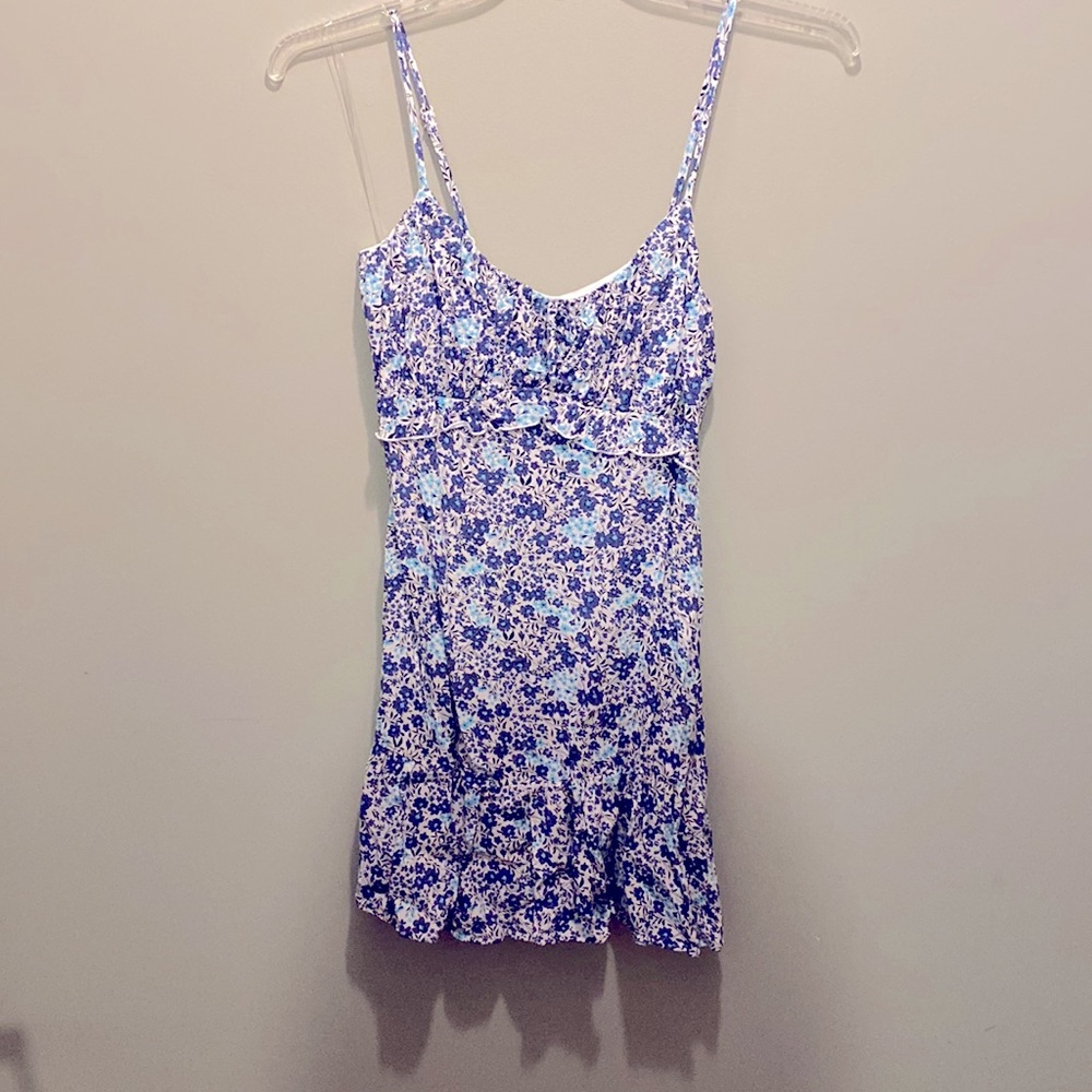 Altar’d State Mini Dress, very cute for summer engagement photos!